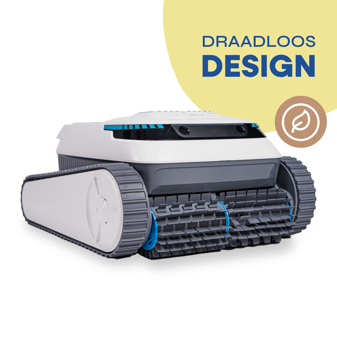 De slimste manier om je zwembad schoon te houden: de draadloze Aquabot