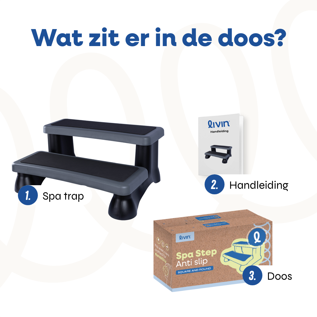 Luxe Spa Trap Antislip - Grijs