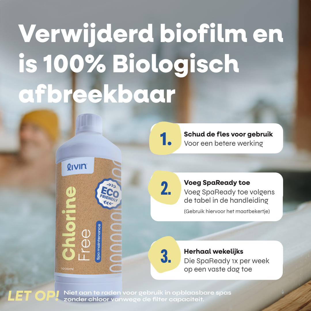 SpaReady Chloorvrij Water Care Voor Spas & Hottubs - 1L Fles