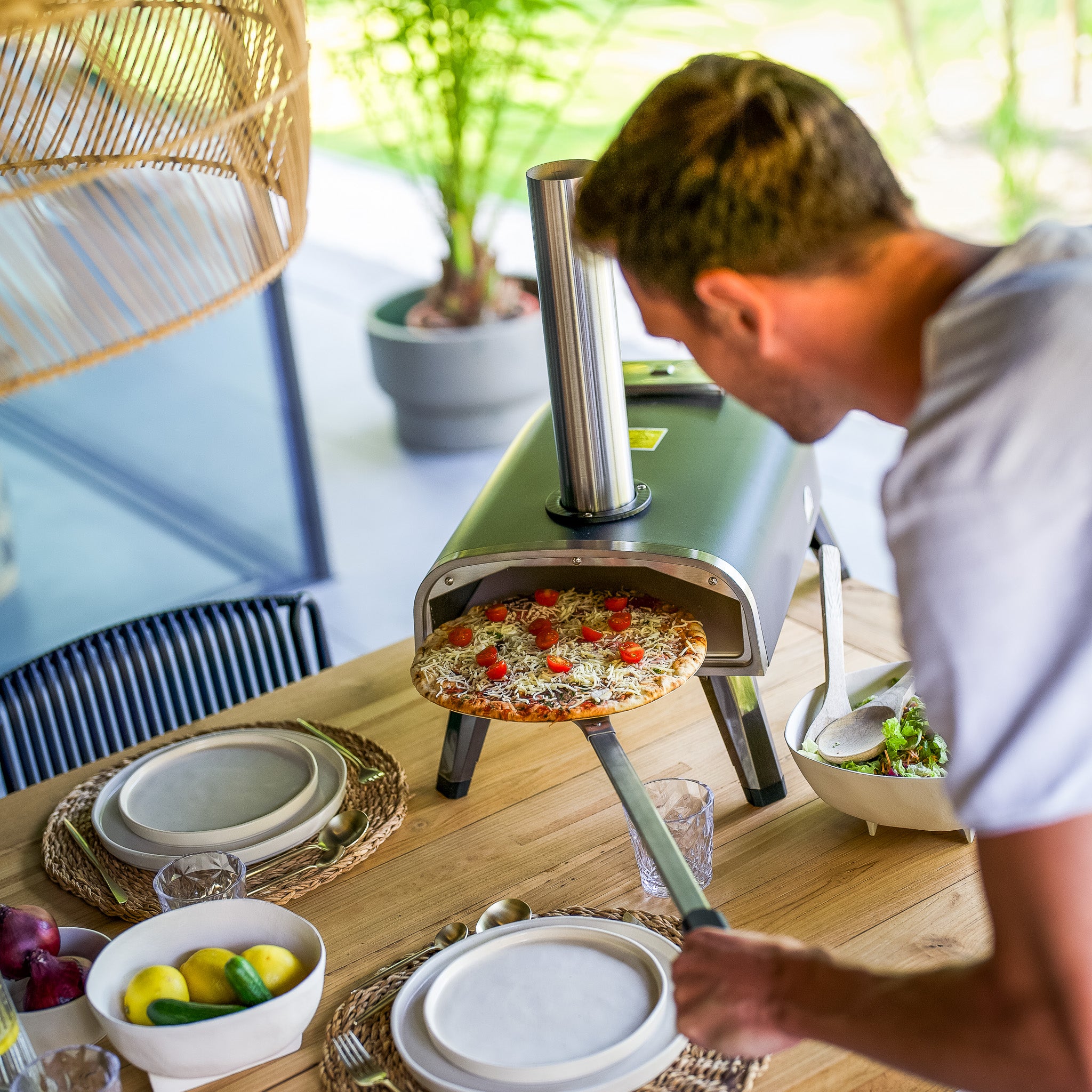 Pizzaofen Palettenholz