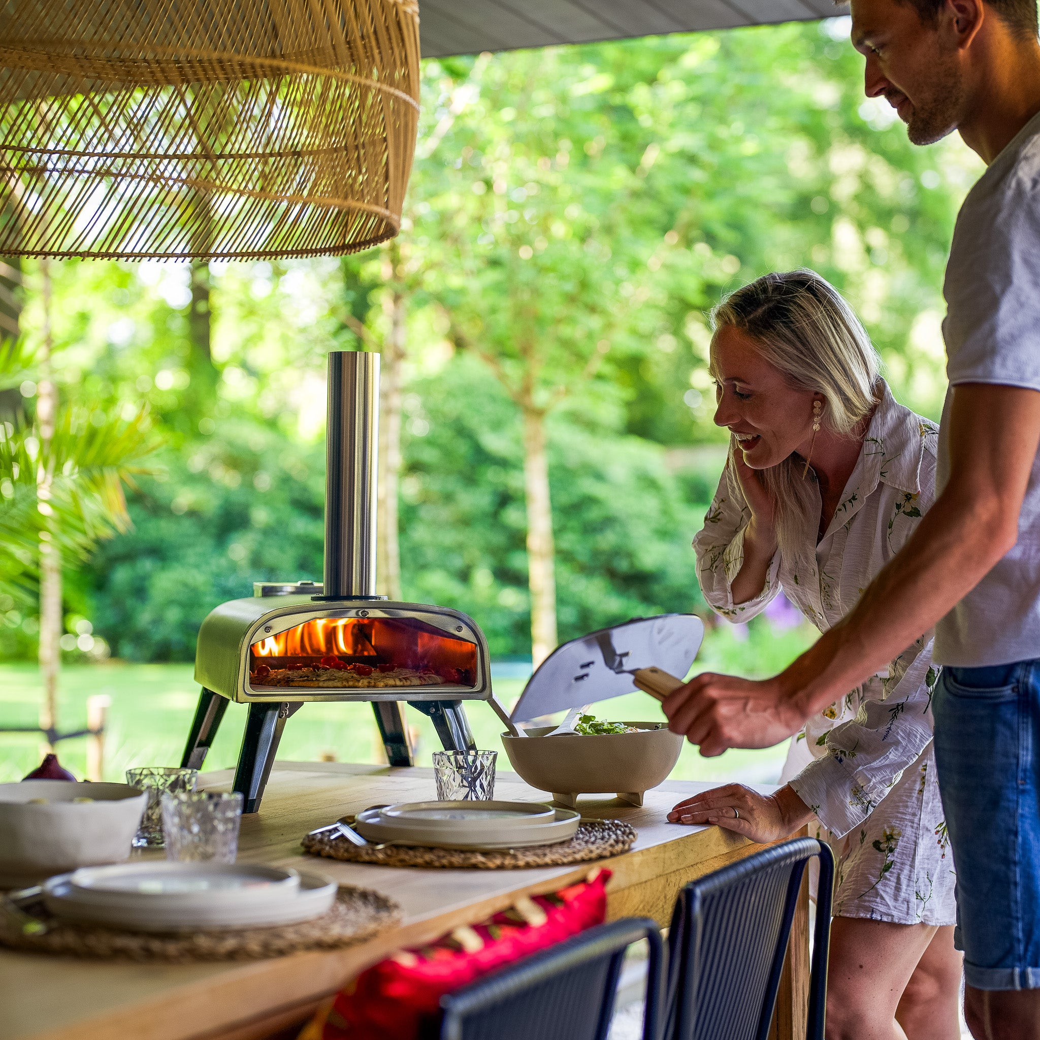 Pizzaofen Palettenholz