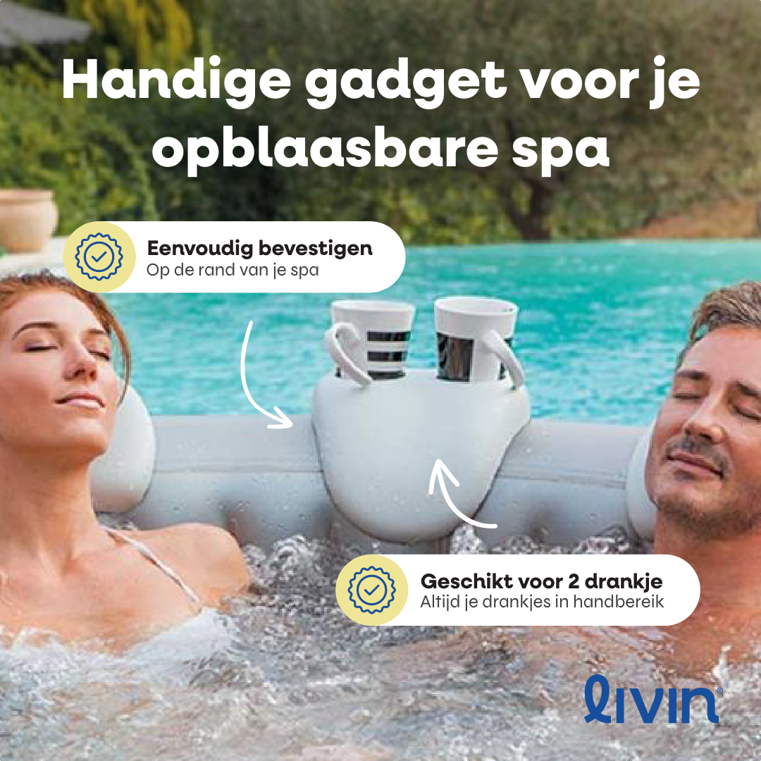 Getränkehalter für aufblasbares Spa – Grau