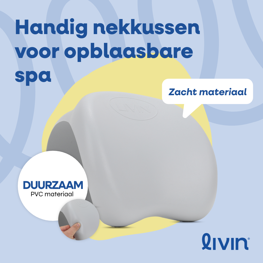 Aufblasbares Spa-Nackenkissen – Grau