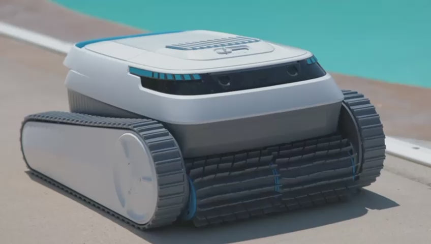Video van aquabot zwembadrobot met de uitleg hoe die werkt