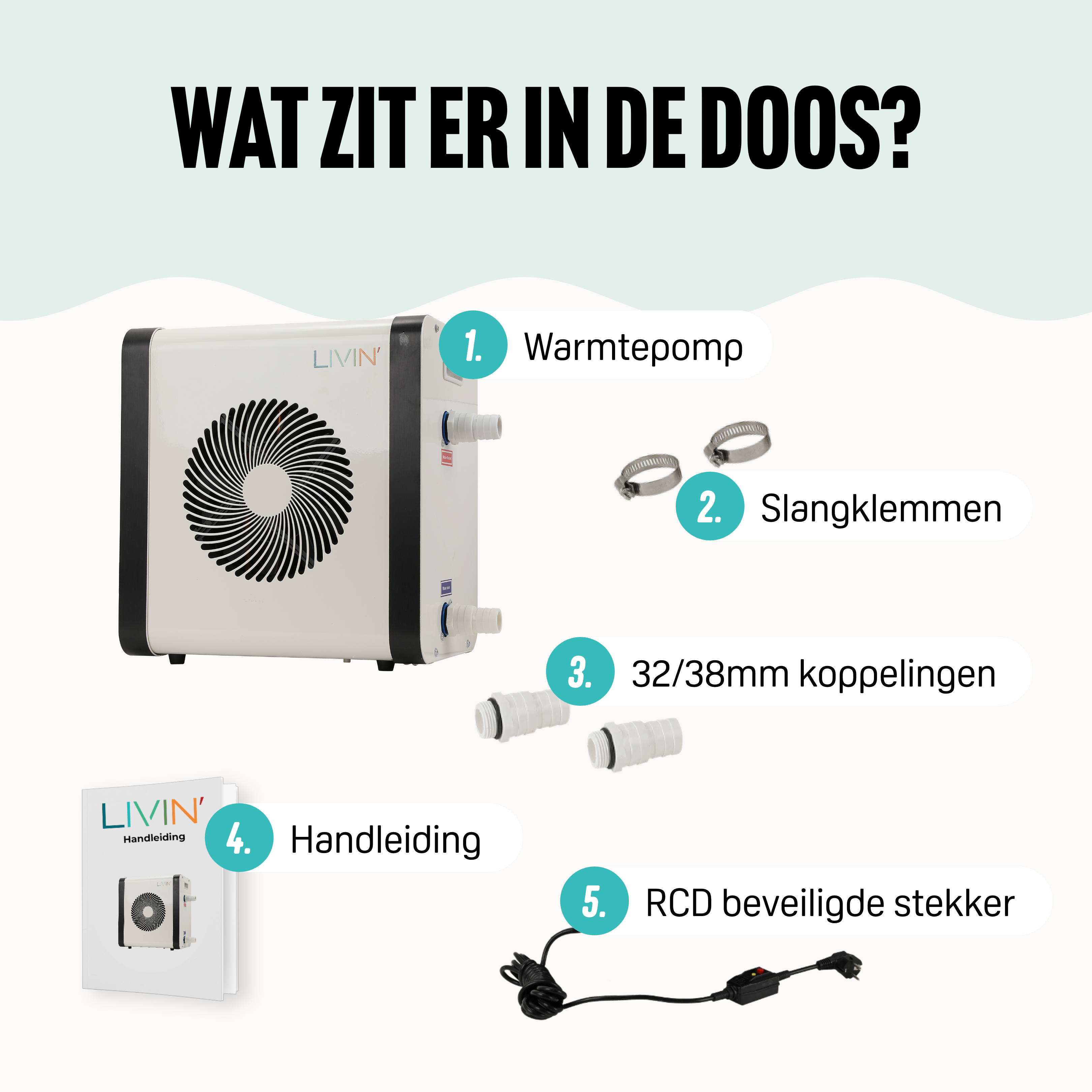 Mini Zwembad Warmtepomp 5KW