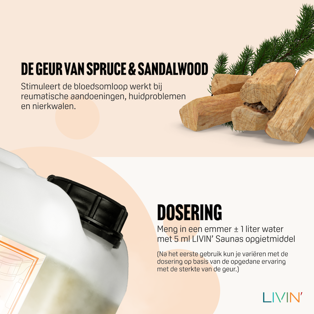 Infusion Sauna Épicéa &amp; Bois de Santal - 5L