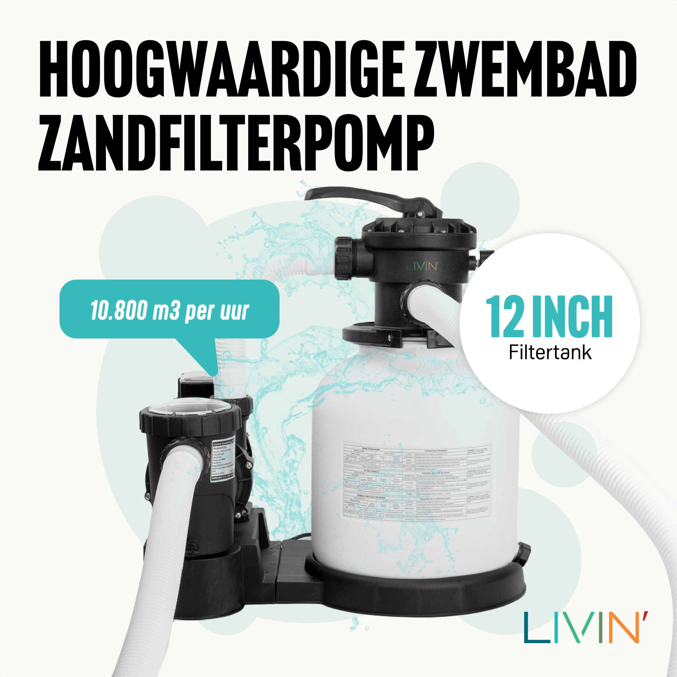 Zandfilterpomp 12 Inch