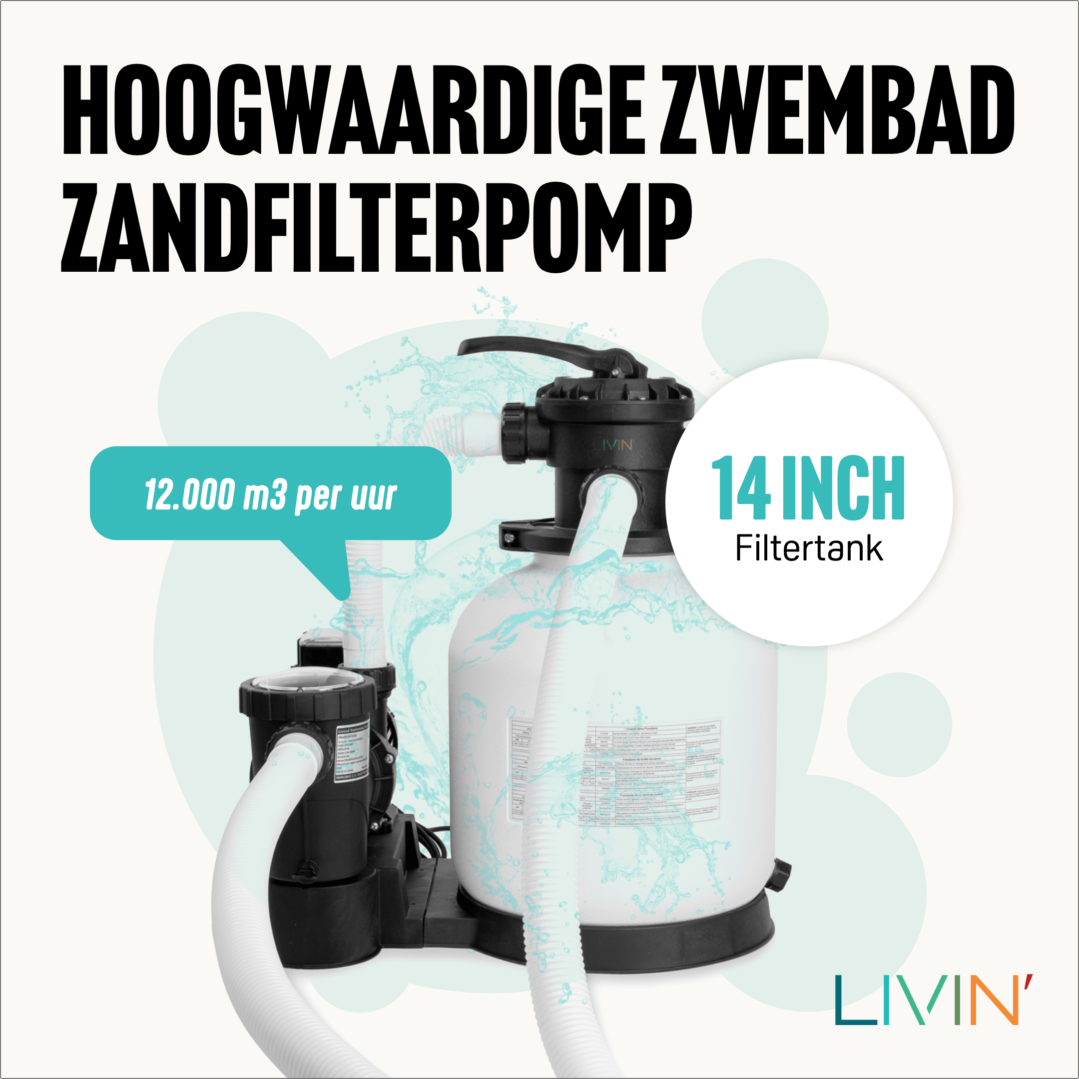 Zandfilterpomp 14 Inch