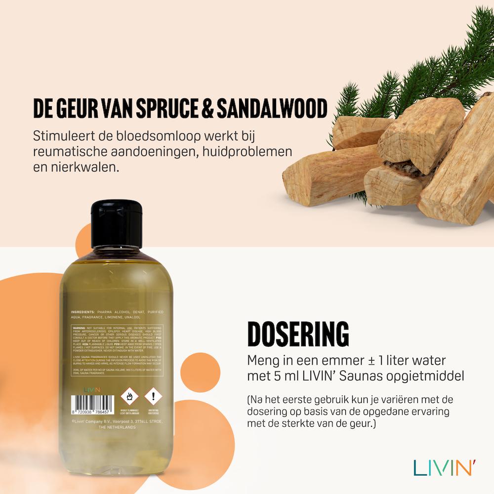 Infusion Sauna Épicéa &amp; Bois de Santal - 250ML