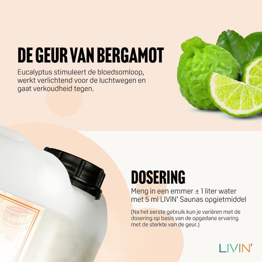 Sauna Opgietmiddel Bergamot - 5L