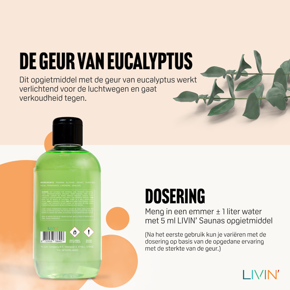 Sauna Opgietmiddel Eucalyptus - 250ML