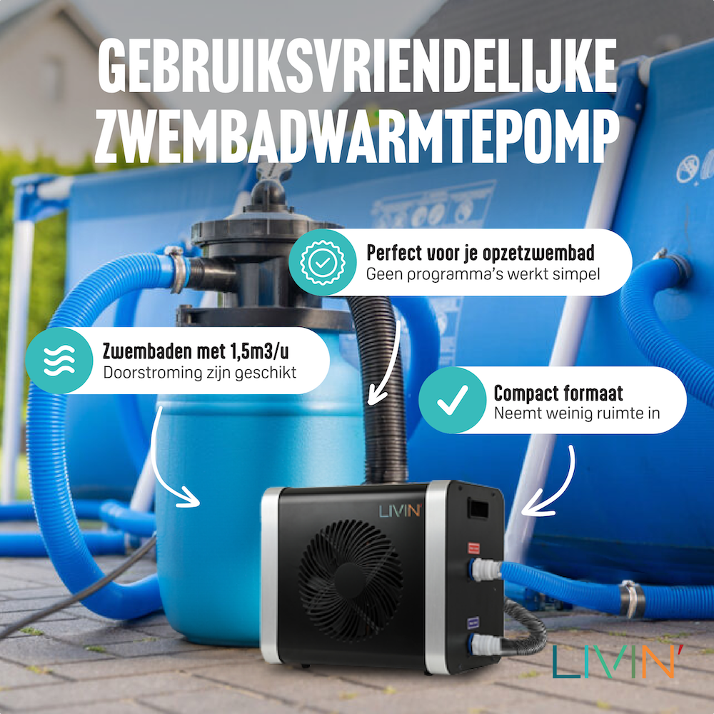 Mini-Schwimmbad-Wärmepumpe 3 kW