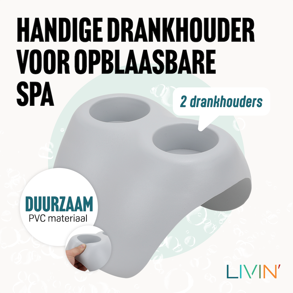 Bekerhouder voor Opblaasbare Spa - Grijs