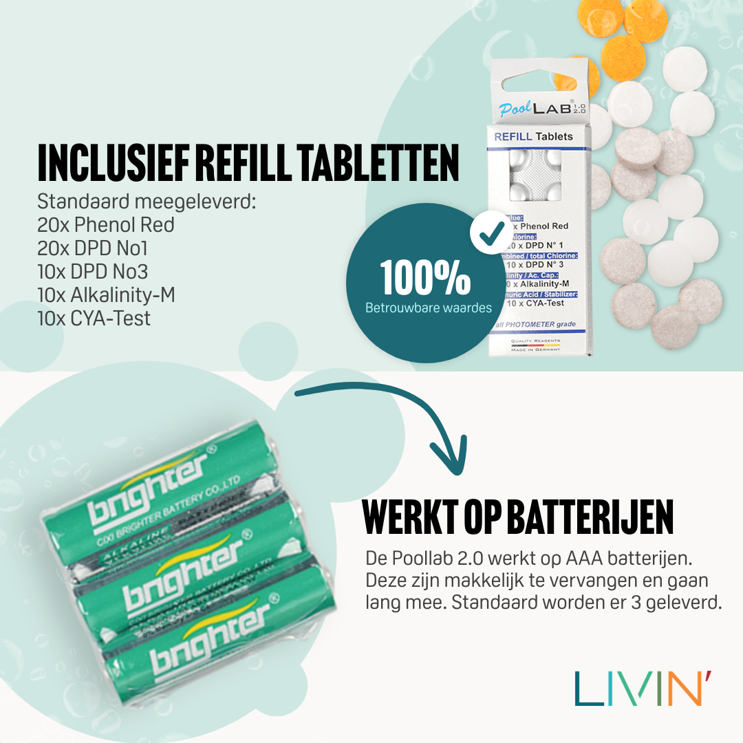 Poollab 2.0 Digitale Zwembad Watertester