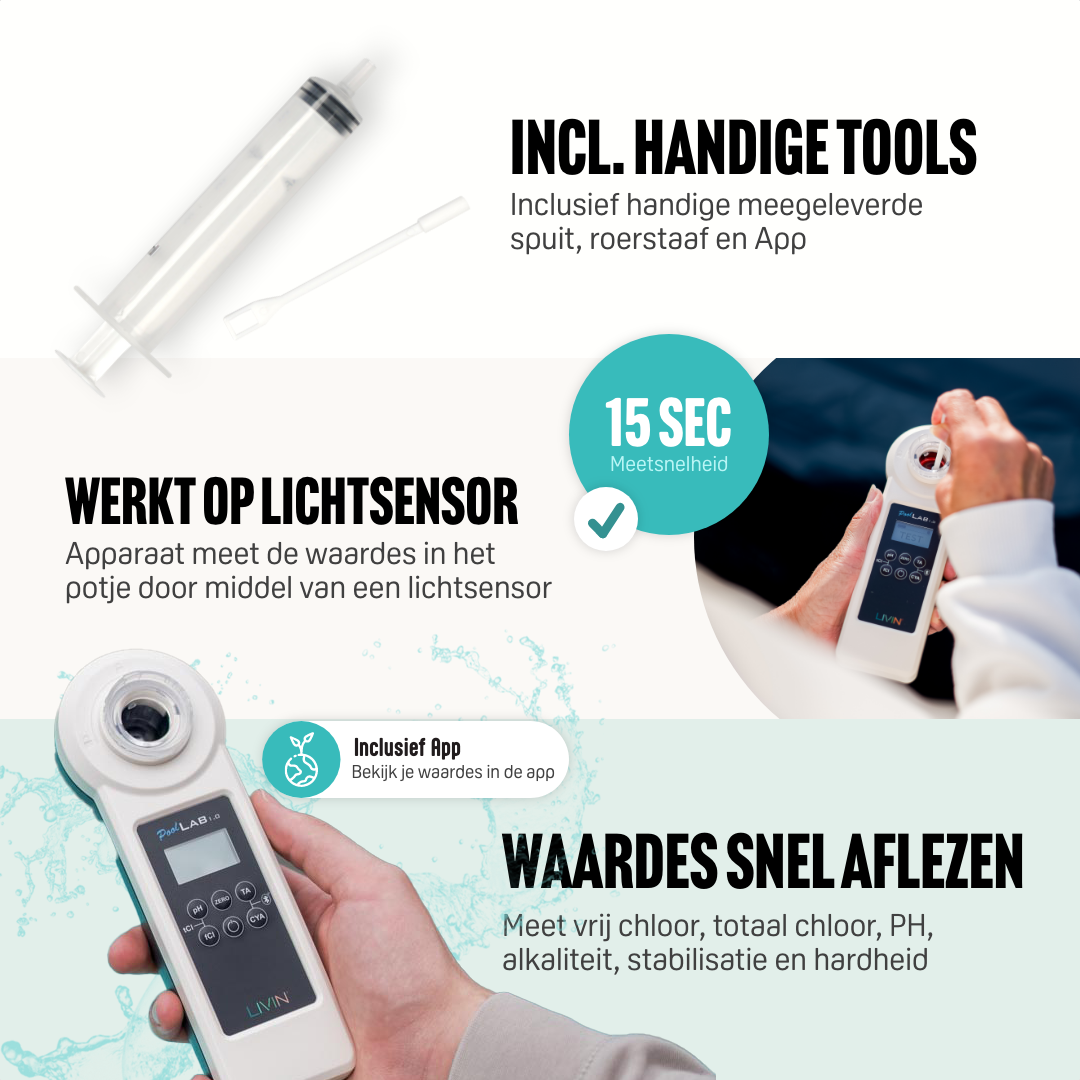Poollab 1.0 Digital Swimming Pool Water Tester