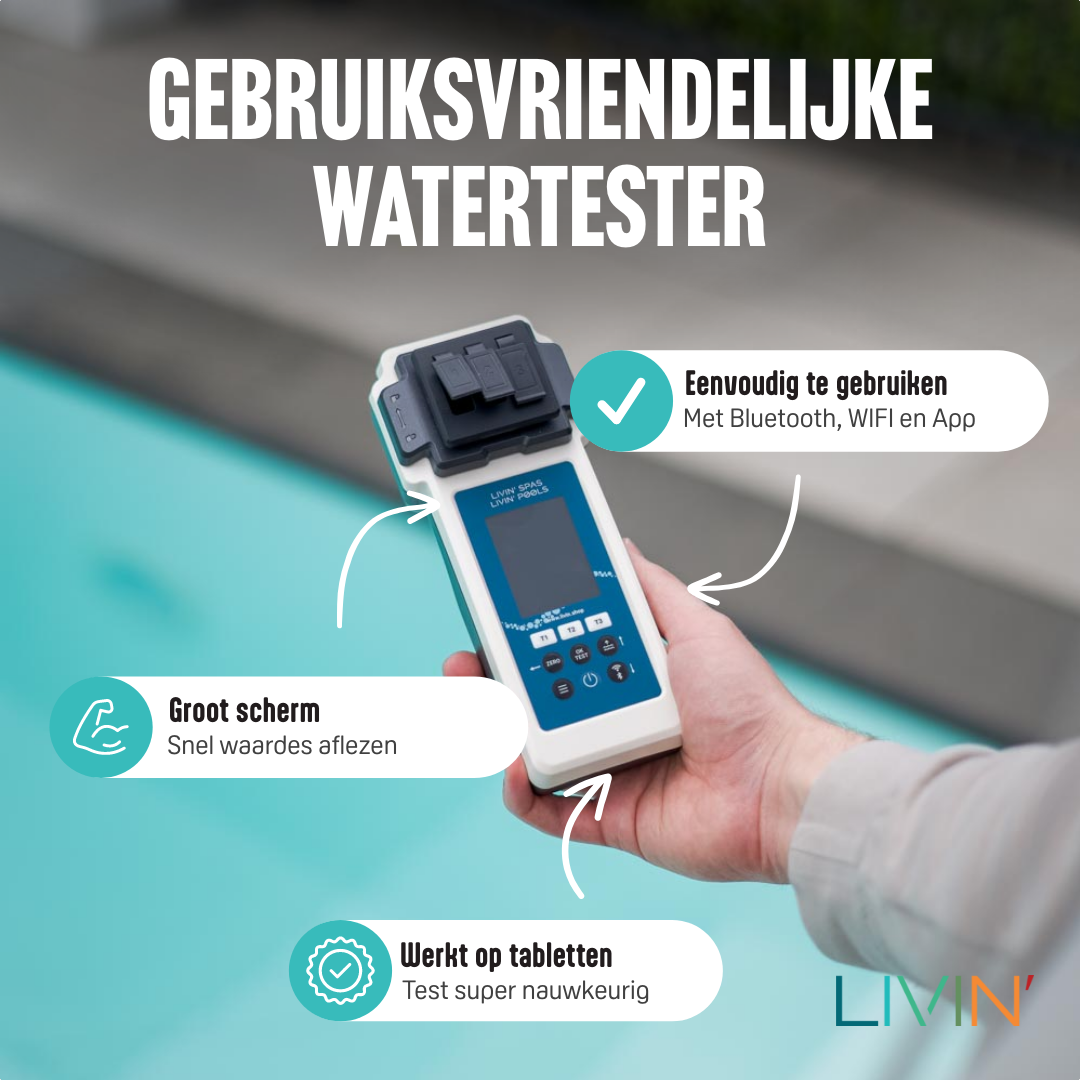 Poollab 2.0 Digitale Zwembad Watertester