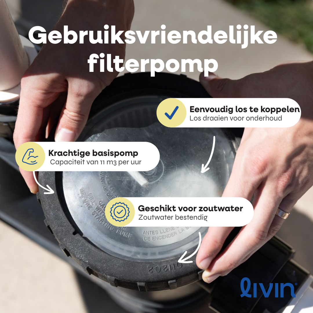 Zwembad filterpomp - 11m3