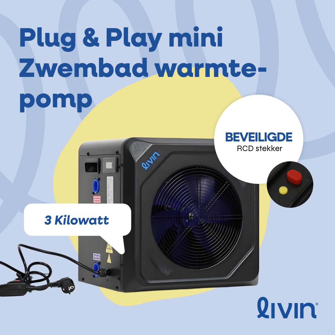 Mini-Schwimmbad-Wärmepumpe 3 kW