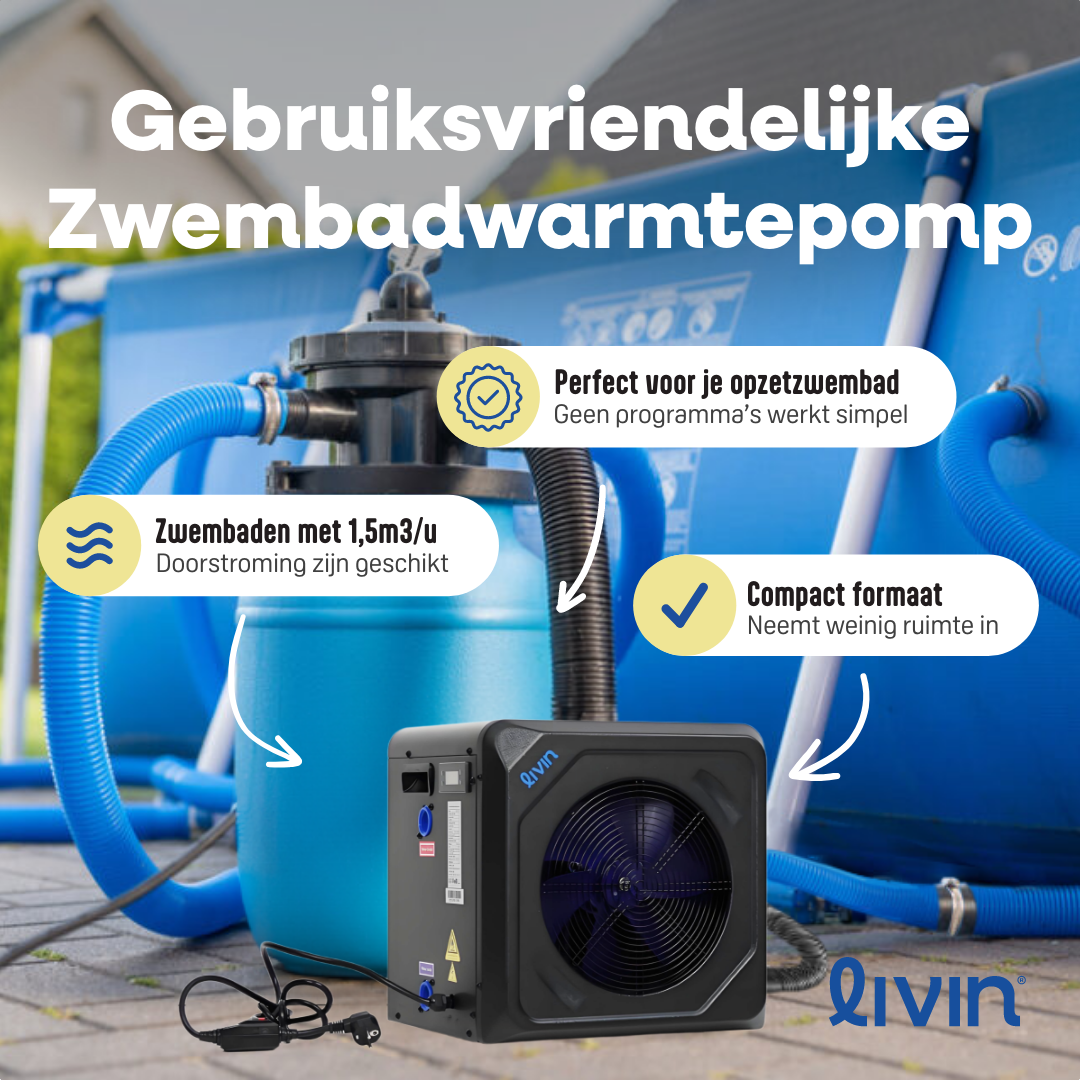 Mini-Schwimmbad-Wärmepumpe 3 kW