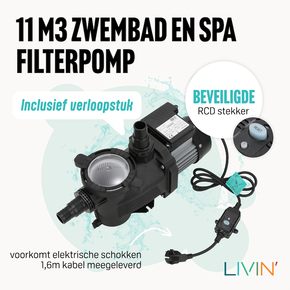Zwembad filterpomp - 11m3