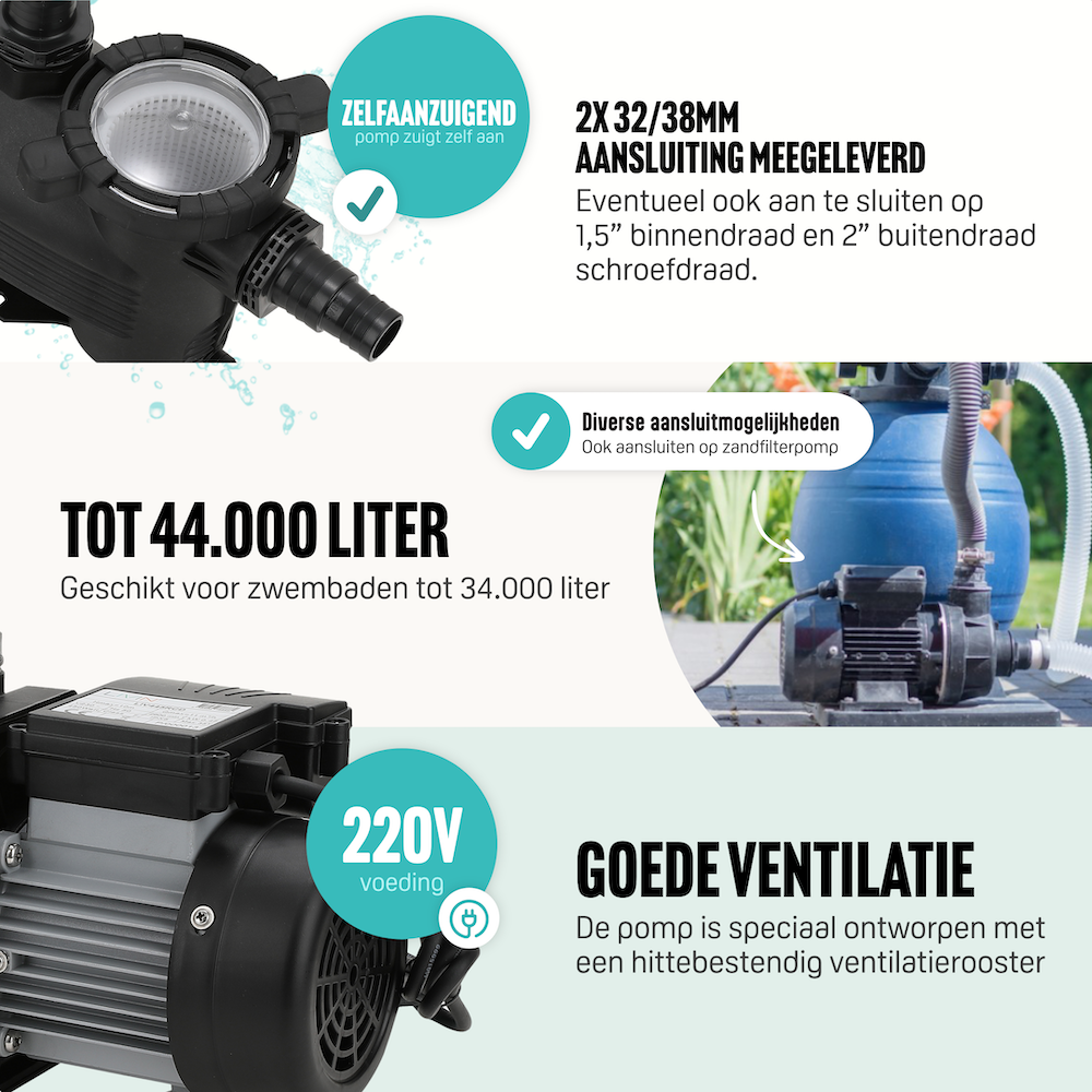 Swimming pool filter pump-10m3