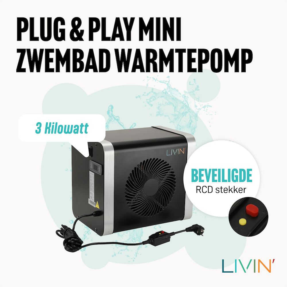 Mini-Schwimmbad-Wärmepumpe 3 kW