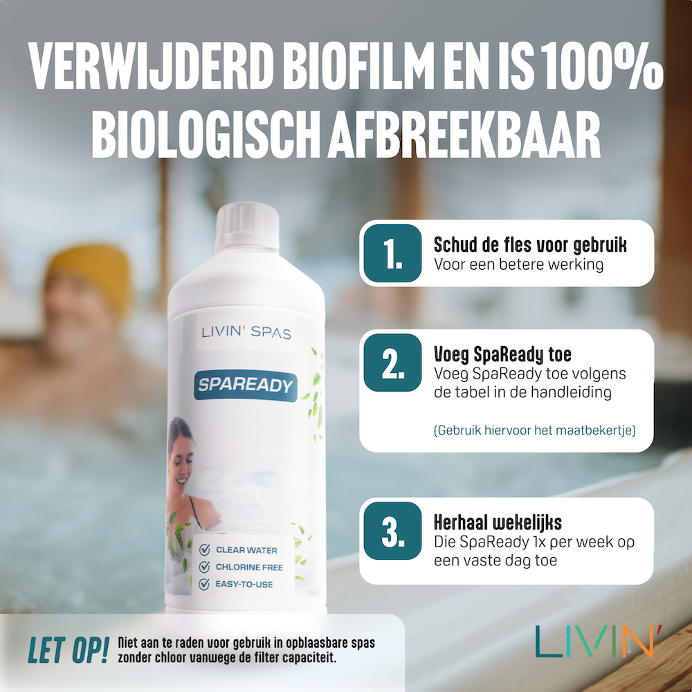 SpaReady Chloorvrij Water Care Voor Spas & Hottubs - 1L Fles