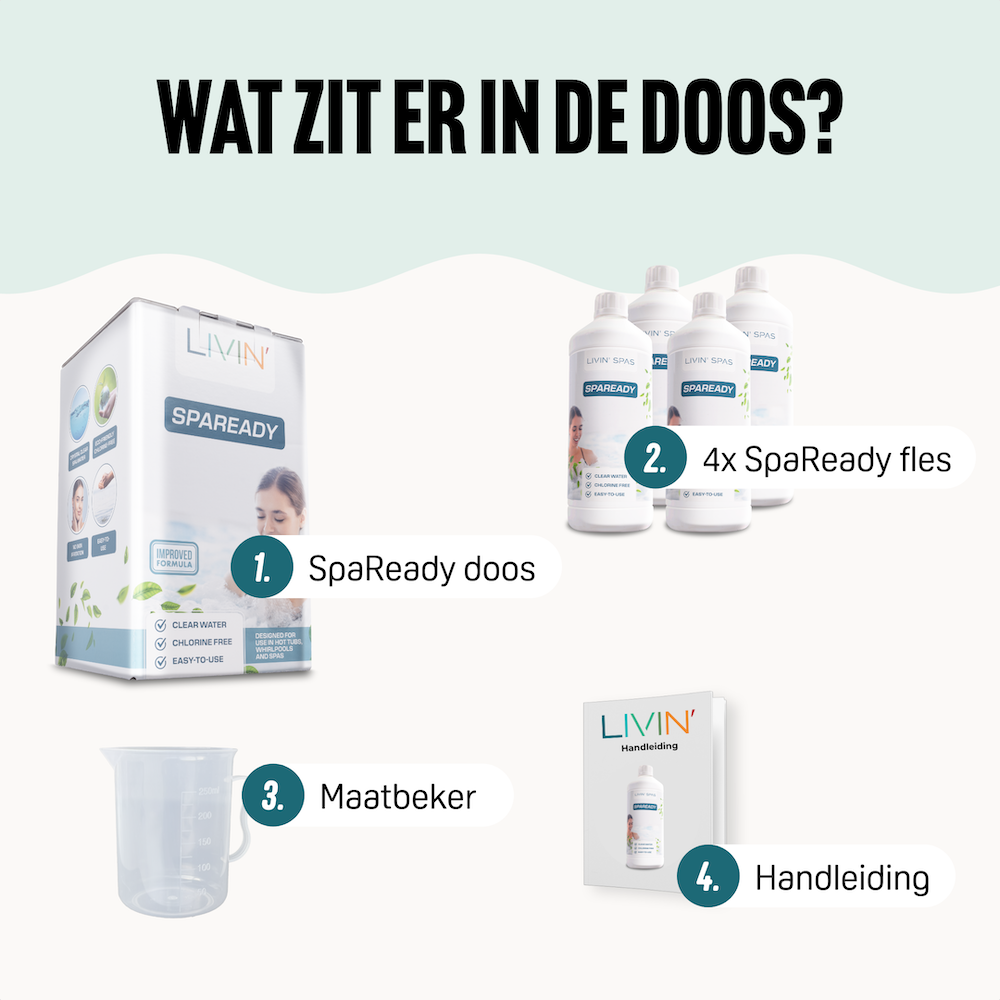 SpaReady chlorfreie Wasserpflege für Spas und Whirlpools – Paket